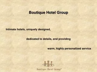 Boutique Hotel Group