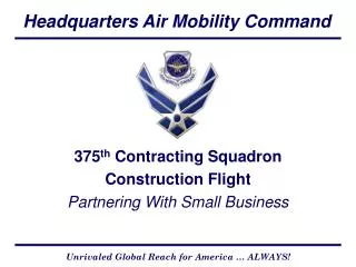 375 th Contracting Squadron Construction Flight Partnering With Small Business