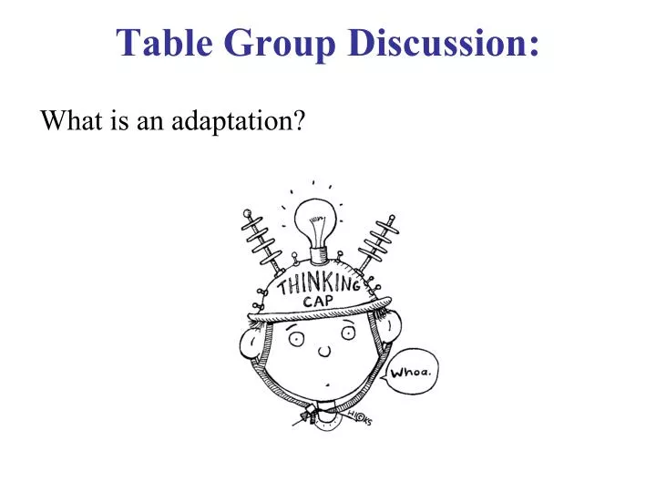table group discussion