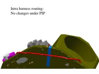 Intra harness routing: No changes under PIP