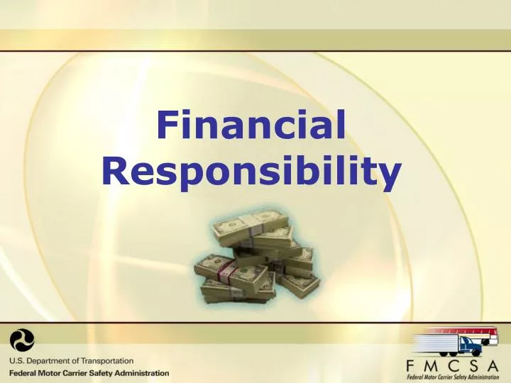 financial responsibility