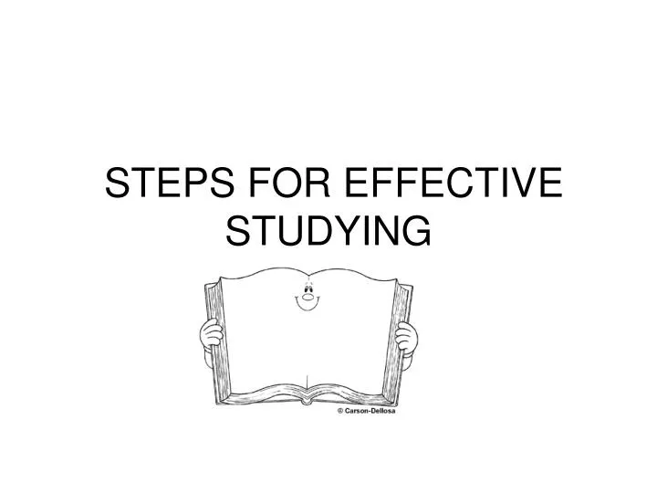 steps for effective studying