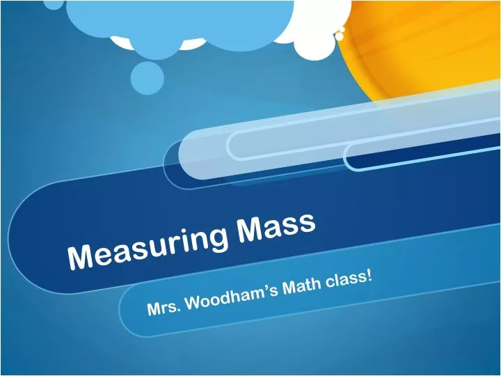 measuring mass