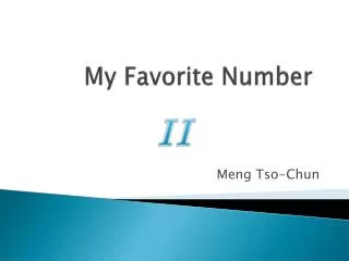 My Favorite Number