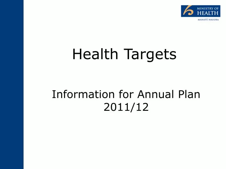 health targets