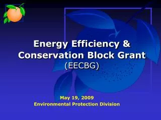 Energy Efficiency &amp; Conservation Block Grant (EECBG)