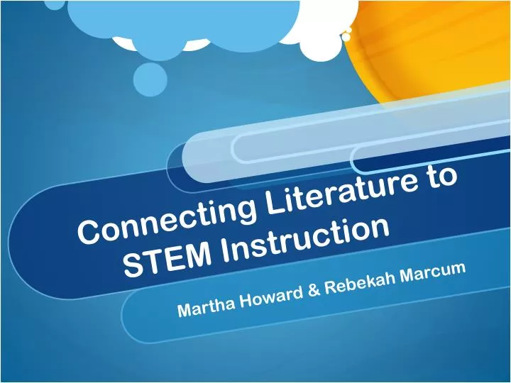 connecting literature to stem instruction