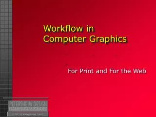 Workflow in Computer Graphics