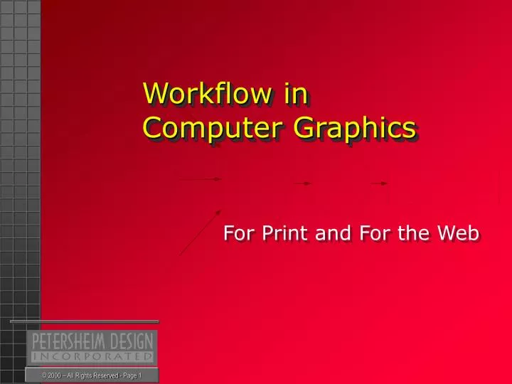 workflow in computer graphics
