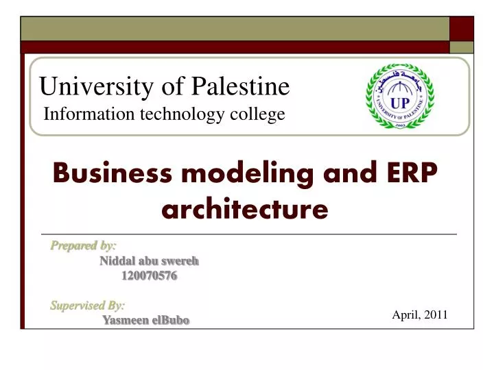 business modeling and erp architecture