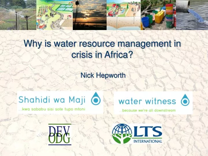 why is water resource management in crisis in africa