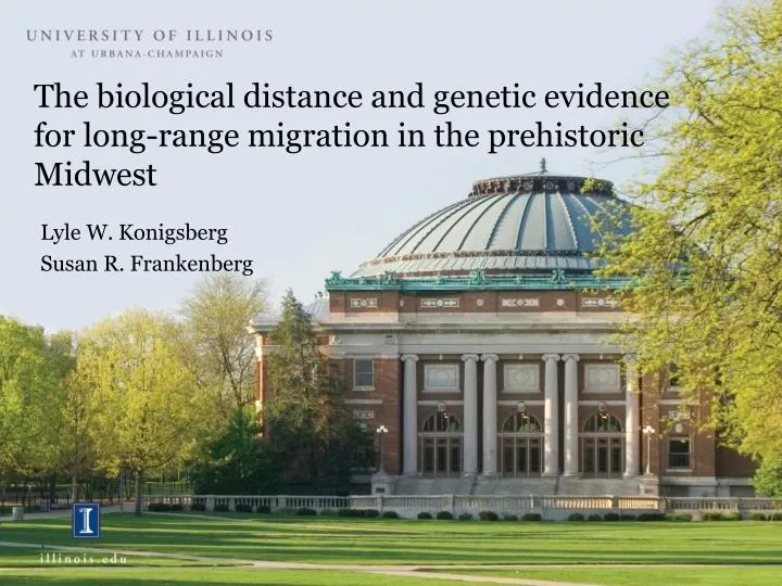 the biological distance and genetic evidence for long range migration in the prehistoric midwest