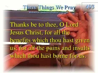 Three Things We Pray