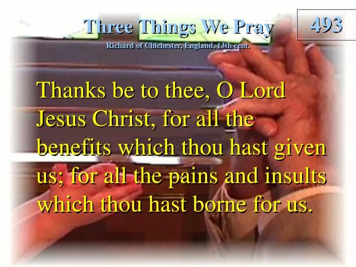 three things we pray