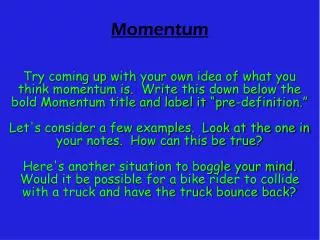 Momentum