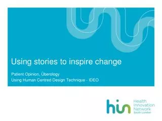 Using stories to inspire change