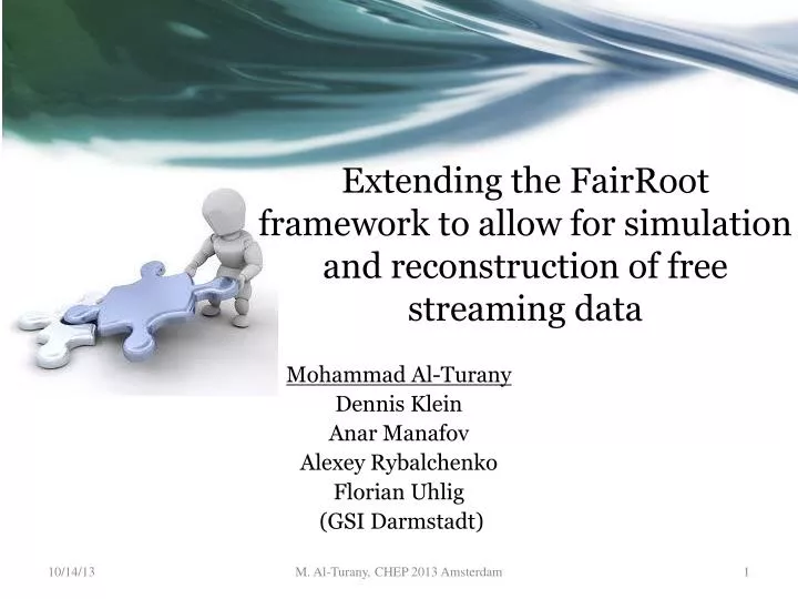 extending the fairroot framework to allow for simulation and reconstruction of free streaming data