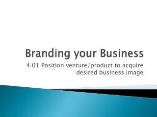 Branding your Business