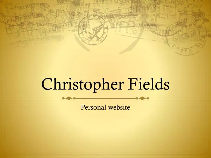 christopher fields