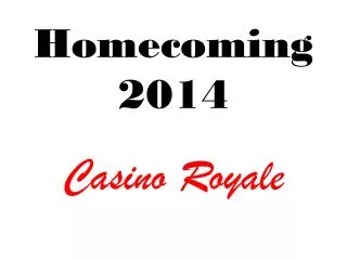 Homecoming 2014