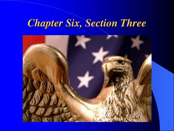 chapter six section three