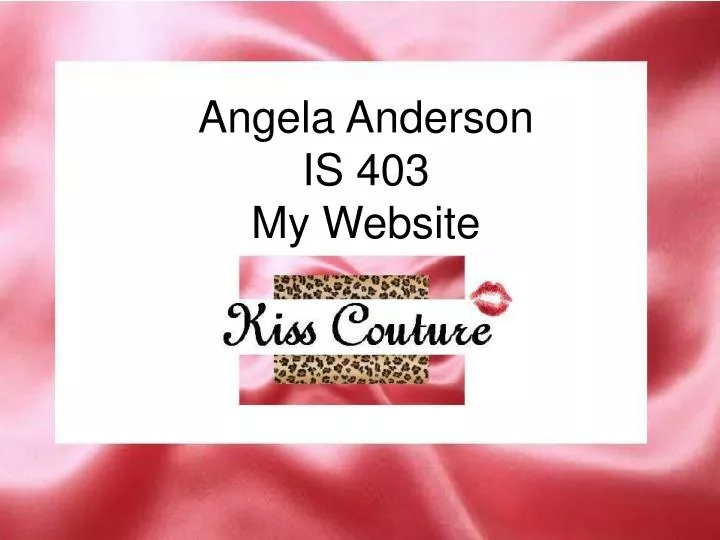 angela anderson is 403 my website