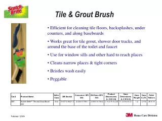 Tile &amp; Grout Brush