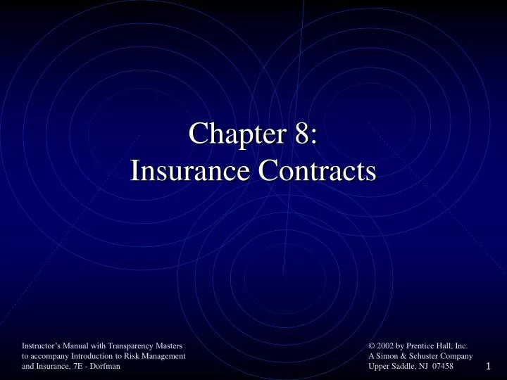 chapter 8 insurance contracts
