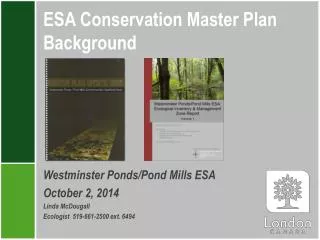 ESA Conservation Master Plan Background