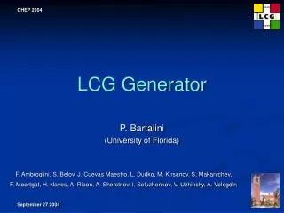 LCG Generator