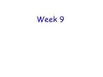 Week 9 - slide 1