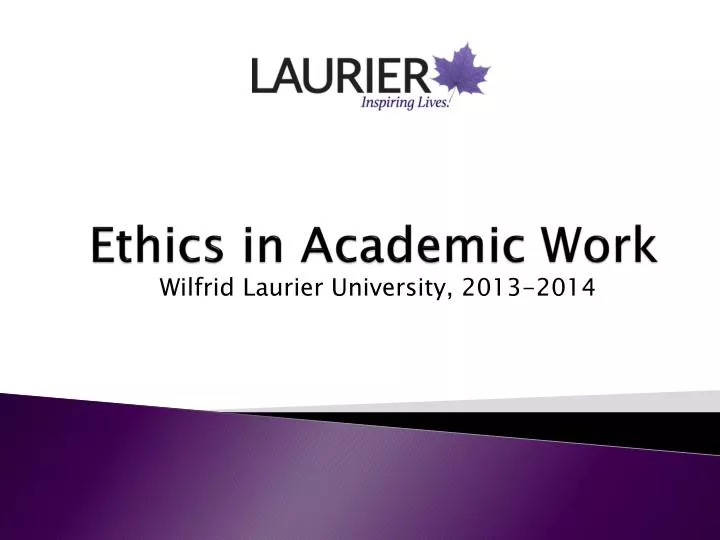 ethics in academic work