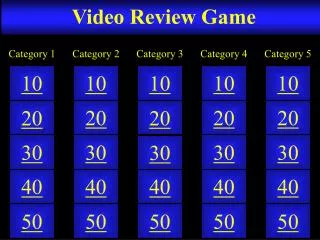 Video Review Game