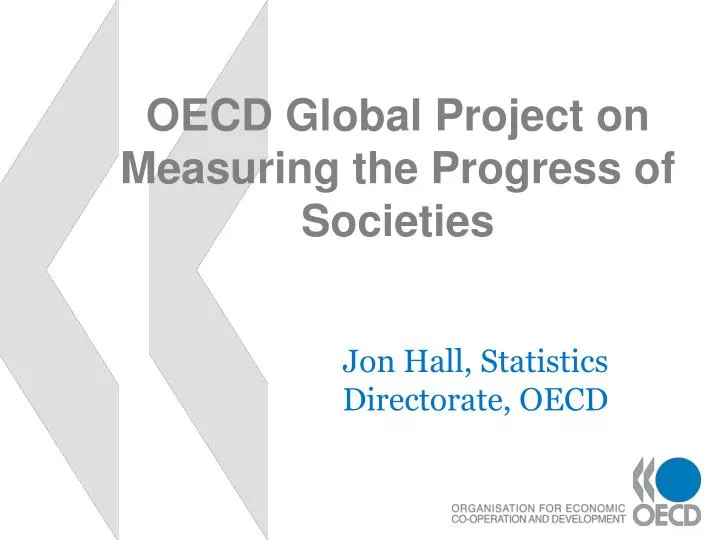 oecd global project on measuring the progress of societies