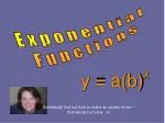 Exponential Functions - slide 1