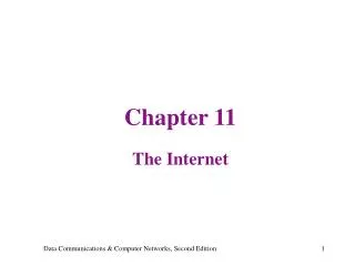Chapter 11 The Internet