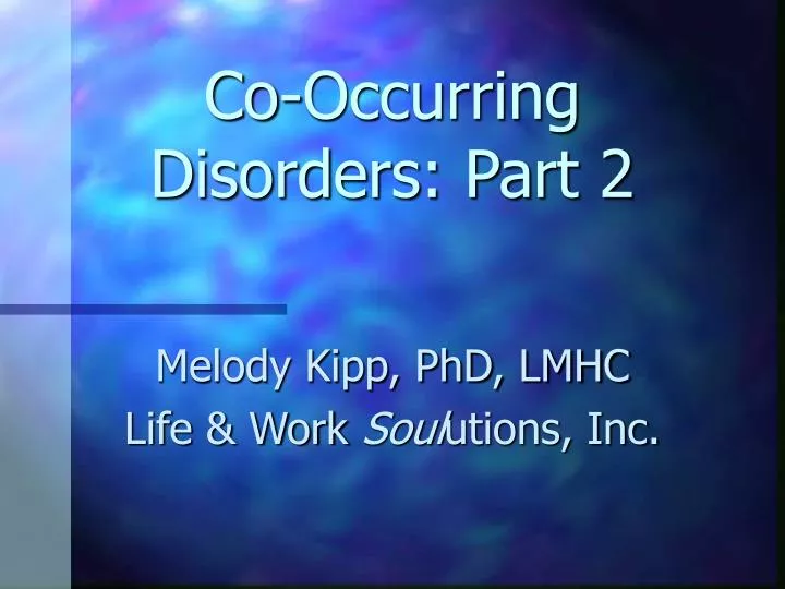 co occurring disorders part 2