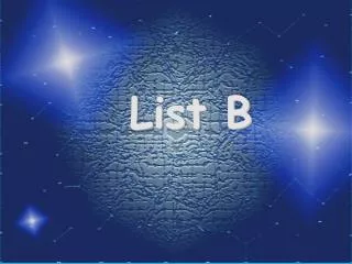 list b
