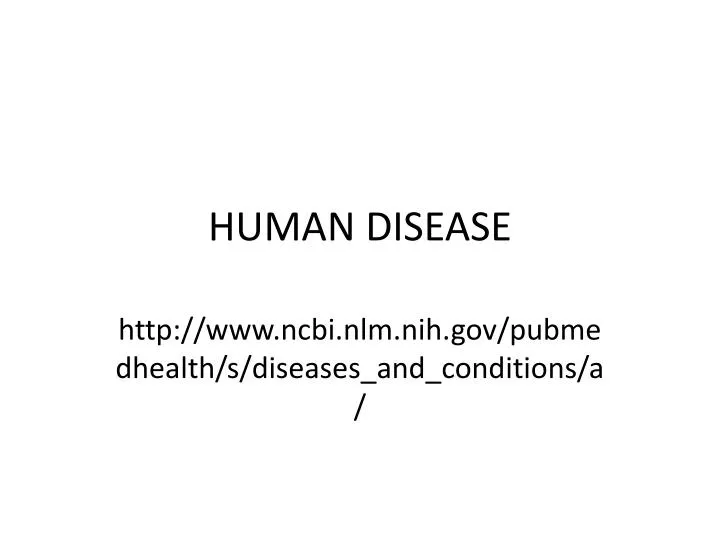 human disease