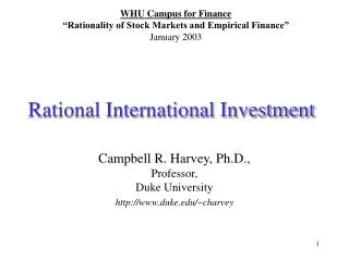 Rational International Investment