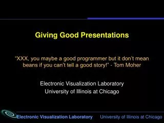 Giving Good Presentations