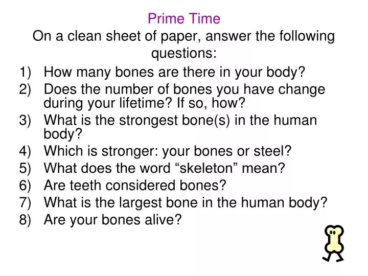 Prime Time: Question Everything
