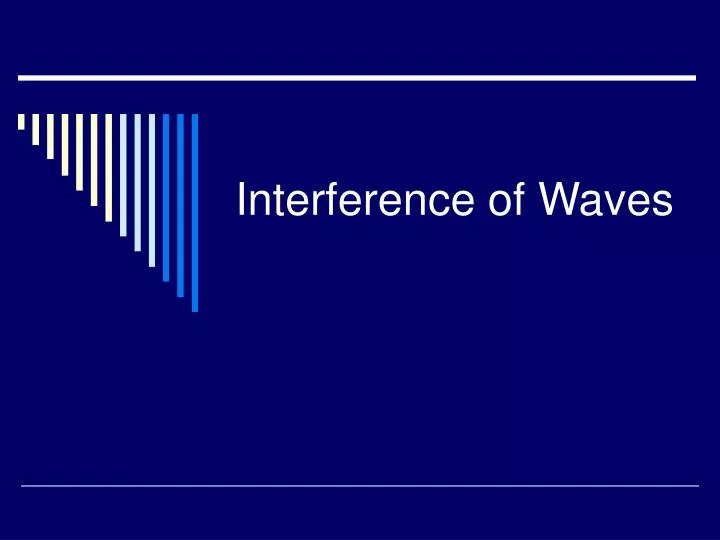 interference of waves