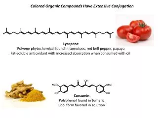 Lycopene Polyene phytochemical found in tomotoes, red bell pepper, papaya