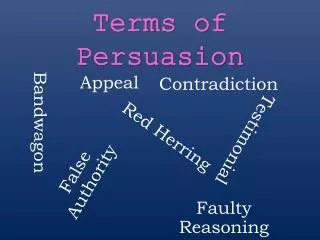 Terms of Persuasion
