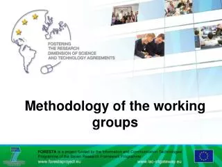 Methodology of the working groups