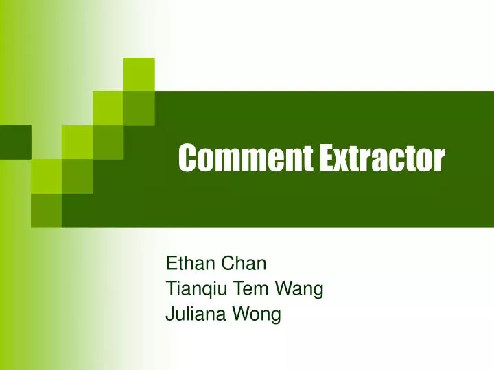 comment extractor