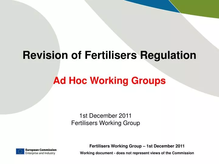 revision of fertilisers regulation