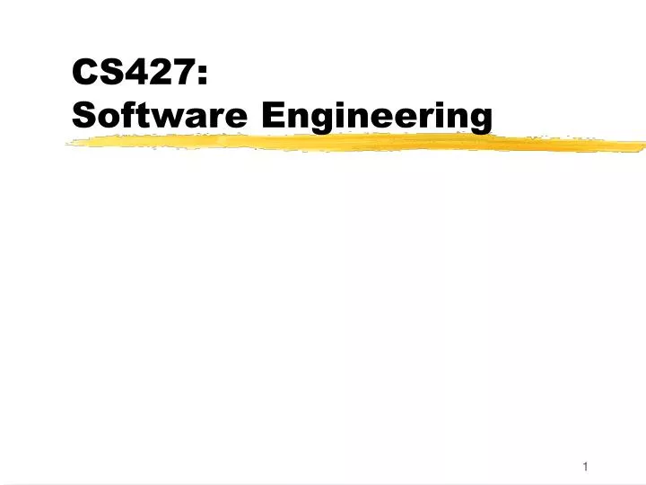 cs427 software engineering
