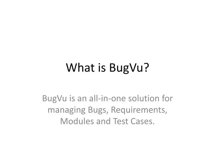 what is bugvu
